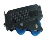 工程尼龍可拆換軸承雙輪